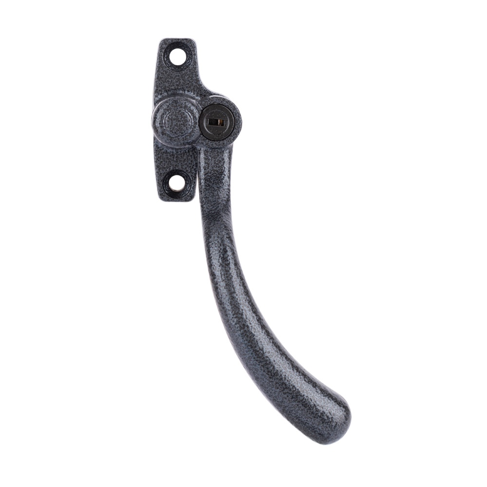 Timber Series Tear Drop Espag Window Handle (Key Locking) - (Right Hand) - Antique Black